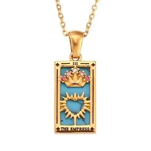 18K GOLD PLATED “THE EMPRESS” PENDANT NECKLACE